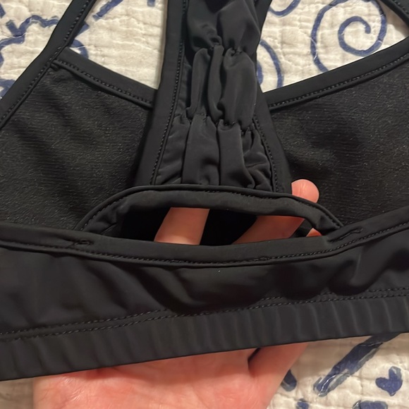 4/$20 Trendy Trends medium dance top. 8-10. Black VIP dance in silver bling. - Picture 5 of 5